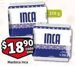 Soriana Mercado Manteca inca oferta