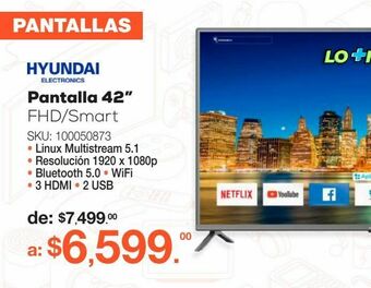 RadioShack Pantalla hyundai hyled426nim / 42 pulgadas / full hd / smart tv oferta