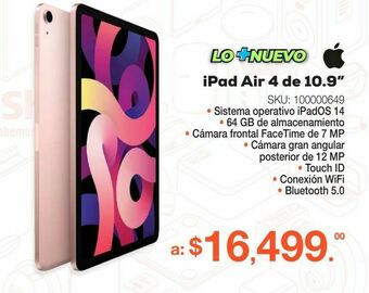 Ipad air 4 apple myfp2lz/a / rosa oro / 64gb