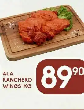 Alsuper Alas de pollo ranchero wings kg oferta