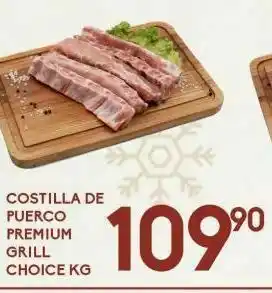 Alsuper Costilla de cerdo premium grill choice oferta