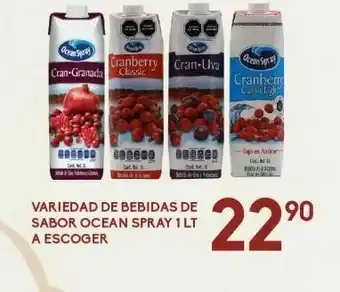 Alsuper Variedad de bebidas sabor ocean spray oferta