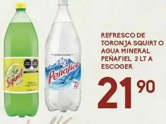 Alsuper Refrescos squirt o agua mineral peñafiel 2 l oferta