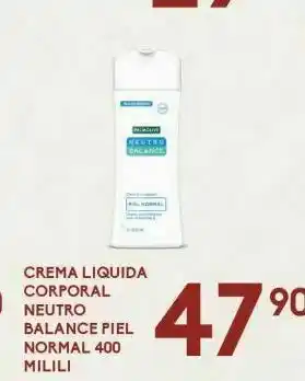 Cremas liquida corporal neutro