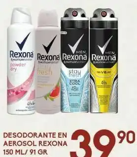 Desodorante en aerosol rexona 150 ml
