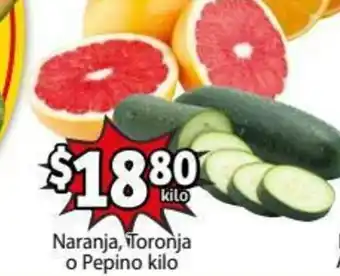 Naranja Toronja o Pepino Kilo