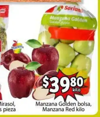 Manzana Golden Bolsa, Manzana Red Kilo