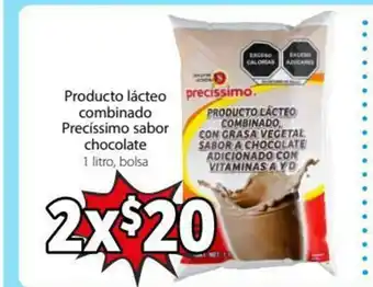 Soriana Mercado Producto lacteo combinado Precissimo sabor chocolate 1 litro bolsa oferta