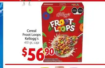 Soriana Mercado Cereal Froot Loops Kellogg's 410gr caja oferta