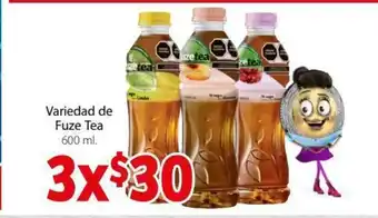 Variedad de Fuze Tea 600ml