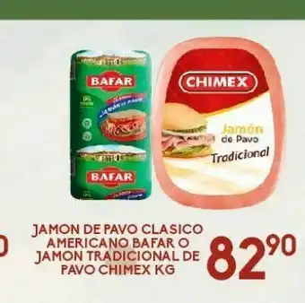 Alsuper Jamón de pavo clasico americano bafar o jamon tradicional de pavo oferta