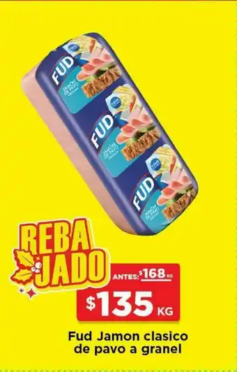 HEB Jamón clásico de pavo fud kg oferta