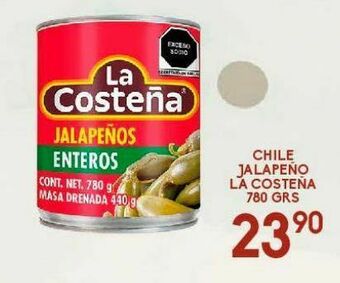 Alsuper Chile jalapeño la costeña 780 grs oferta