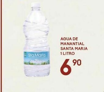Alsuper Agua de manantial santa maria 1 lt oferta