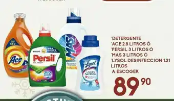 Alsuper Detergente ace 2.8 litros oferta