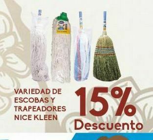 Alsuper Escobas y trapeadores nice kleen oferta