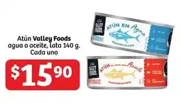 Soriana Híper Valley foods - atún agua o aceite oferta