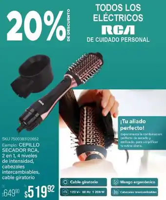 DelSol CEPILLO SECADOR RCA, oferta