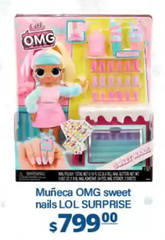 La Comer Muñeca OMG sweet nails LOL SURPRISE oferta