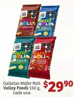 Galletas Wafer Roll Valley Foods