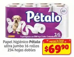 Soriana Híper Papel higiénico Pétalo oferta