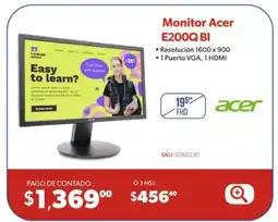 Ofix Monitor Acer E200Q BI oferta