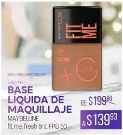 DelSol Maybelline - base liquida de maquillaje oferta