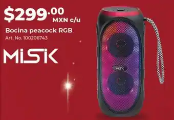 Office Depot Misk Bocina peacock RGB oferta