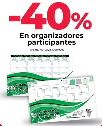 Office Depot En organizadores participantes oferta