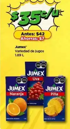 Bodega Aurrerá Jumex - variedad de jugos oferta