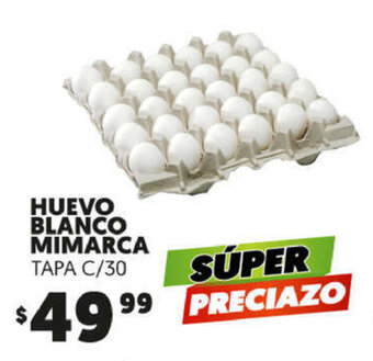 Merco Huevo Blanco Mimarca Tapa c/30 oferta