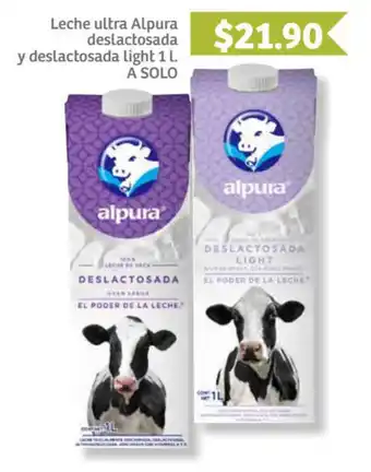 Soriana Súper Alpura Leche Ultra y Light Deslactosada 1L oferta