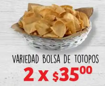 Variedad Bolsa de Totopos