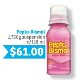 Pepto-Bismol 1.750g Suspensión c/118ml