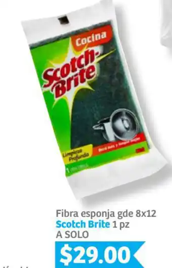 Fibra Esponja gde 8x12 Scotch Brite 1 pz