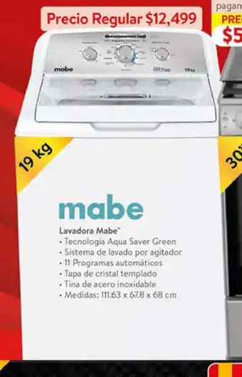 Mabe Lavadora 19kg