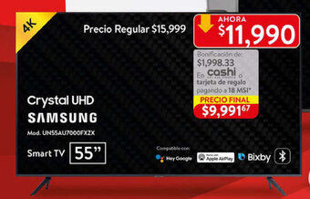 Walmart Samsung Smart TV 55" oferta