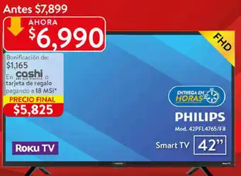 Walmart Philips Smart TV 42" oferta
