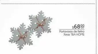 Portavasos de fieltra xmas