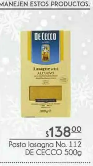 Pasta lasagna de cecco