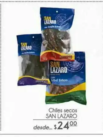 Chiles secos san lázaro