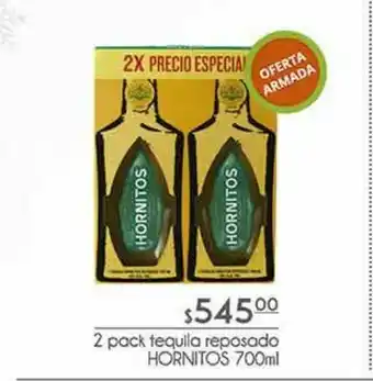 Fresko 2 pack tequila reposado hornitos 700 ml oferta