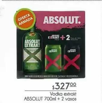 Fresko Vodka extrakt absolut700 ml + 2 vasos oferta
