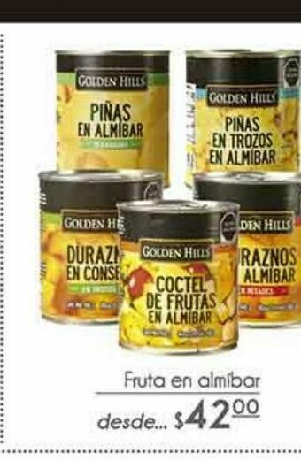 Fruta en almibar