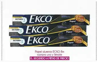 Papel aluminio ecko 8 m