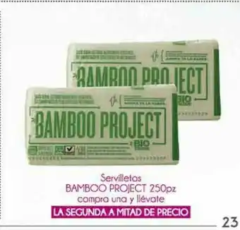 Servilletas bamboo project 250 pz
