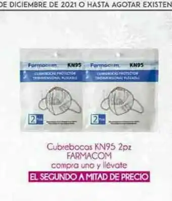 Fresko Cubrebocas kn95 2pz farmacon oferta