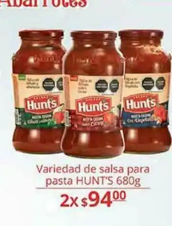 La Comer Salsas hunt's oferta