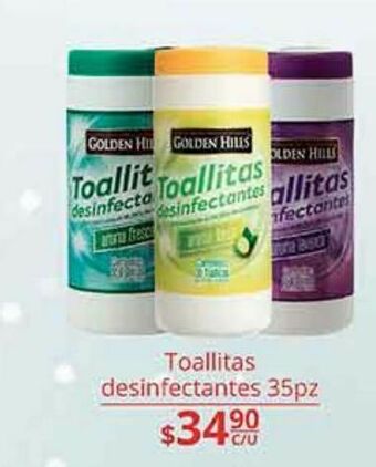 La Comer Toallitas de limpieza golden hills oferta
