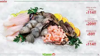 La Comer Pescado y marisco oferta